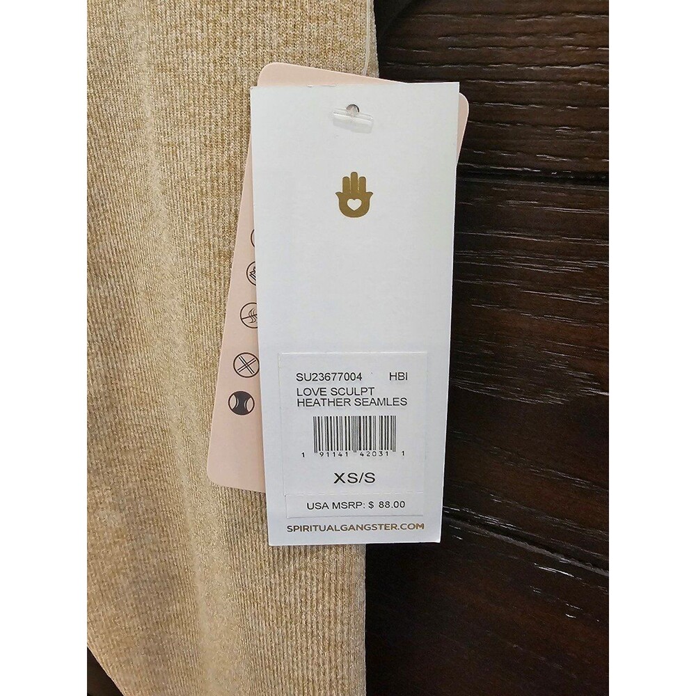 Love Sculpt Heather Seamless Ribbed Leggings XS/S - Picture 8 of 11